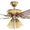 thumbnail image 2 of Hampton Bay Lyndhurst 52 in. LED Antique Brass Ceiling Fan 795871 - New, 2 of 2