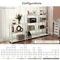 thumbnail image 3 of Quincy 30.1 in. Tall Wood 3-Shelf Modular Shelving Unit With Support Rods, 3 of 16