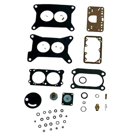 OEM Grade Carburetor Compatible with OMC Volvo Penta 4.3L 5.0L 5.7L Stern Drive Holley 2-Barrel V6 V8 Rebuild Holley 2-Barrel Model Kit 802515 Replaces 3854347 986796 3854020