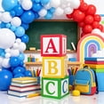 thumbnail image 5 of AYktou 3 Pcs Party Number Decoration Boxes, 12×12×12 Inch Stackable Square Street Party 123 Balloons Box, Opening Season/ Graduation Party Supplies, Happy Party Decor for Cardboard Box, 5 of 6