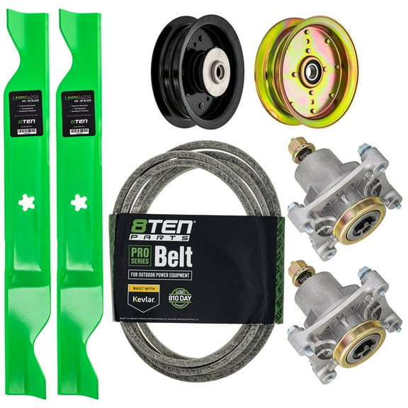 8TEN Deck Rebuild Kit for Husqvarna 46 inch LSZ 4622 Zero Turn Blade Spindle Belt Idler MK1005242