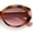 Tortoise Pink - Brown Pink, variant on Womens Mod Oval Thick Plastic Fancy Chic Fashion Sunglasses Black Red - Black