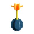 thumbnail image 1 of Bewildely Soporte de cabezal de ducha de 360 ​​° soporte de cabezal de ducha autoadhesivo ajustable montaje en pared SPA baño Universal ABS 1 pieza Juegos de accesorios de baño azul amarillo Bewildely HA004240-03, 1 of 1