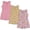 Yellow Bows, Pink Sunshine Floral, Light Pink, variant on 3-Pack Girls Rompers, 100% Cotton Spring & Summer Outfit, Sleeveless Pull-On One Piece, Casual Playwear
