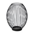 thumbnail image 5 of mdesiwst Metal Wire Cage Pillar Candle Holder Vintage Hollow Out Tea Light Holder for Fireplace Mantel Table Centerpiece, 5 of 8