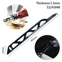 1pc S2243HM 455mm Carbide Reciprocating Saw Blades Cutters Electric Power Tools For Brick Wood Metal Cutting Jigsaw Saber Blades