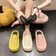 thumbnail image 2 of Sandalias de plataforma, zapatillas de verano para mujer, sandalias con cuña, zuecos para exteriores, chanclas gruesas para playa y calle, zapatos de jardín, zapatillas 40 Gao Jinjia LED, 2 of 2