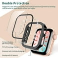 thumbnail image 2 of [2 Packs] Case Compatible with Apple Watch Series 3/2/1 38mm with Built-in Tempered Glass Screen Protector, Bling Crystal Diamond Face Cover for Women iWatch 38mm - Black, 2 of 5
