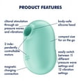 thumbnail image 2 of Satisfyer Pro To Go 2 | Double Air Pulse Vibrator | Clitoris Stimulation | Waterproof (IPX7) | Rechargeable Battery | Skin-Friendly Silicone (Mint), 2 of 5