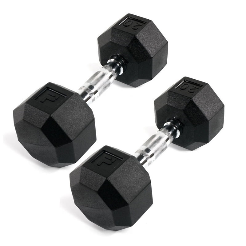 Power Systems 96878 Rubber Octagonal Dumbbell 35 lb. (Pair) - Walmart.com