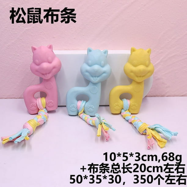 Juguetes para mascotas Material TPR Juguetes para rechinar los dientes de perro Juguetes de algodón para morder para perros pequeños y medianos Limpieza de dientes para perros
