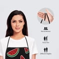 thumbnail image 4 of Zufioo Watermelon Print Tie-up Apron, Unisex Kitchen Apron - Oil-proof, Stain-proof and Waterproof, Suitable for Restaurants and Service Industries-One Size, 4 of 9