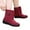 Red, variant on Wavsuf Winter Boots for Women Wide Chunky Slip Resistant Short Ankle-High Waterproof Brown Shoes Size 37