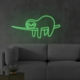 thumbnail image 3 of Handmadetneonsign Sloth animal neon sign, Sloth led neon gift, Sloth neon light decor, Sloth nursery, 3 of 5