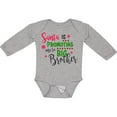thumbnail image 3 of Inktastic Santa is Promoting Me to Big Brother Boys Long Sleeve Baby Bodysuit, 3 of 5