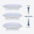 thumbnail image 3 of Shded Memory Foam Pillows King Size Set of Cooling Pillows for Sleeping Adjustable Loft Bed Firm or Soft Pillows for Side Back Stomach Hot Sleepers (”x ”), 3 of 7