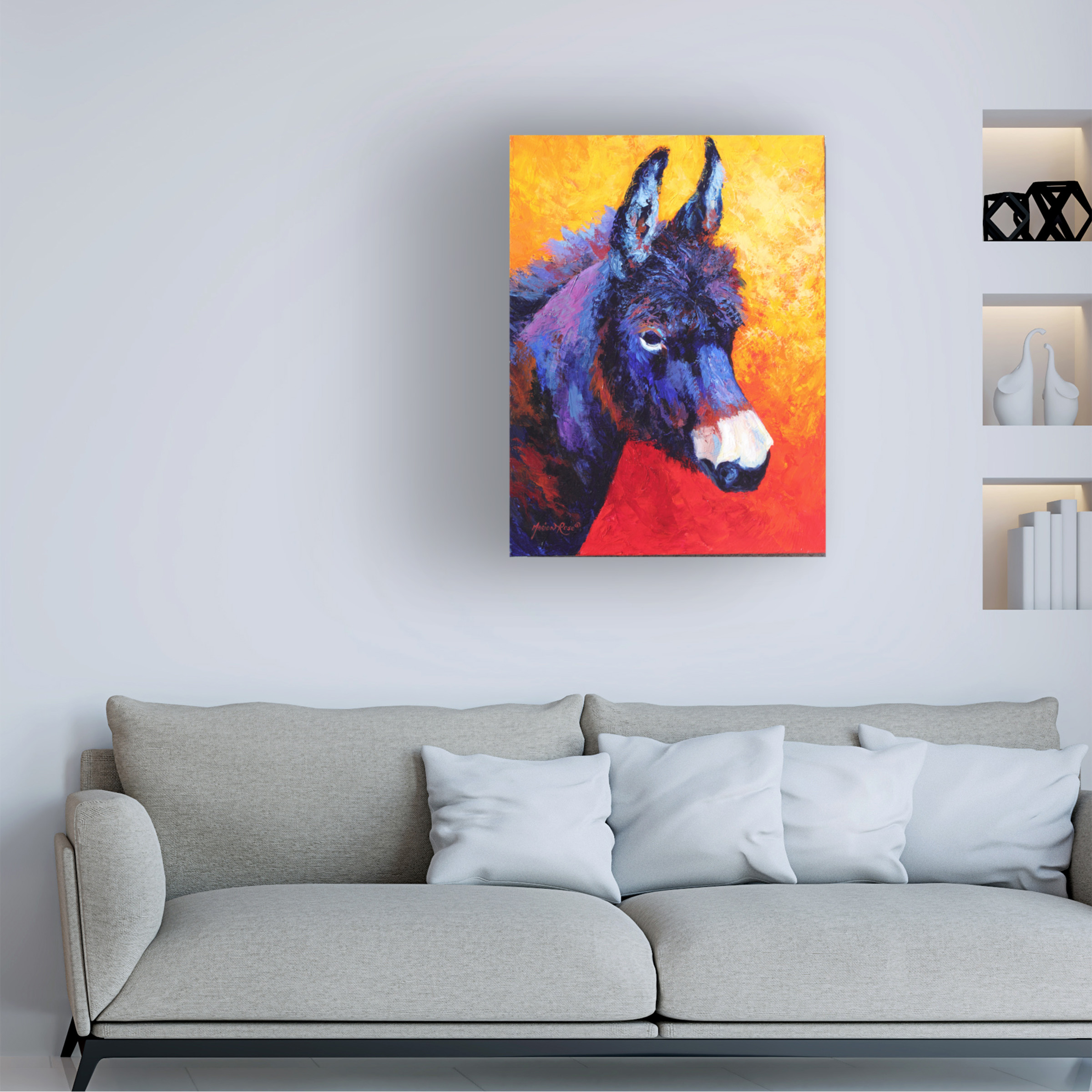 Marion Rose 'Donkey IVX' Canvas Art