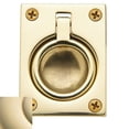 thumbnail image 1 of Baldwin 00394003 Flush Ring Pull, Polished Brass, 1 of 1