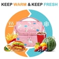 thumbnail image 3 of GYEUKHAM Kids Double Decker Cooler Insulated Lunch Bag Large Tote for Boys, Girls, Men, Women, With Adjustable Strap,Pink-Unicorn, 3 of 7