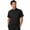 Black, variant on Men's Short Sleeve Jamison Chef Coat, White, Size S