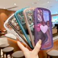 thumbnail image 6 of Compatible with Samsung Galaxy A54 5G Phone Case Women Cute 3D Love Heart Case Camera Lens Protection Soft Shockproof Clear Case for Galaxy A54 6.4 inch (Blue), 6 of 10