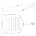 thumbnail image 4 of Plancha Cuadradra Grill Loreto Negro 24cm Tramontina Plancha Cuadradro Grill Loreto Negro 24cm, 4 of 5