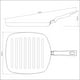 thumbnail image 5 of Plancha Cuadradra Grill Loreto Negro 24cm Tramontina Plancha Cuadradro Grill Loreto Negro 24cm, 5 of 5