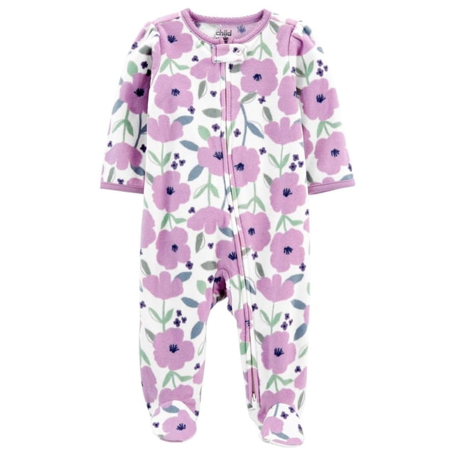 Mameluco Carter´s Child of Mine Blanco Estampado Floral 0-3M