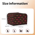 thumbnail image 5 of Honeii Gold Glitter Heart Print 4 slice Toaster Cover, Two Slice Toaster Dust-proof Cover For Kitchen Small Appliance and Fingerprint Protection, 5 of 7