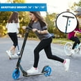 thumbnail image 2 of Goplus Trottinette Sportive Pliable à Propulsion avec Roues à DEL pour Enfants et Ados Bleu, 2 of 10