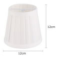 thumbnail image 2 of FUTUREORYY 1Set Cloth Lampshade Covers White Fabric Light Shade Foldable Bedside Use, 2 of 8