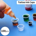 thumbnail image 2 of Large Medium Small Makeup Stand Container Holder Pigment Cup Plastic Cups Disposable Tattoo Ink Caps L 100PCS, 2 of 8