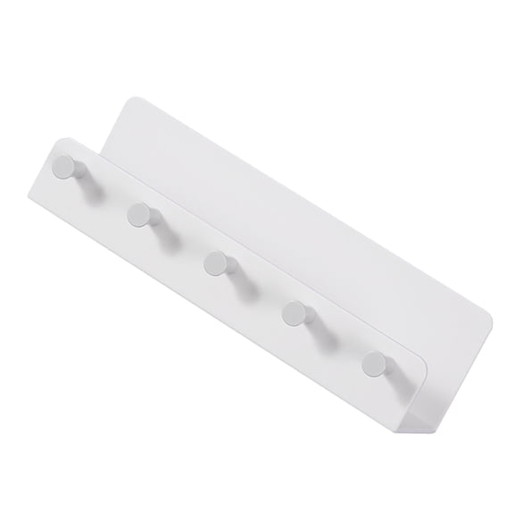 NIYANGLE Wall Mount Key Holder Wall Key Hanger Rectangular White Pp 1Pack