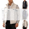thumbnail image 3 of WRKEKC Mens Down Vest Stand Collar Sleeveless Puffer Gilet Zip-Up Warm Casual Outerwear with Convenient Side Hand Pockets, 3 of 9