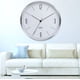 thumbnail image 3 of CHAO Reloj de pared de metal, moda, barrido simple, silencioso, segundo reloj de cuarzo, dorado champán, 3 of 5