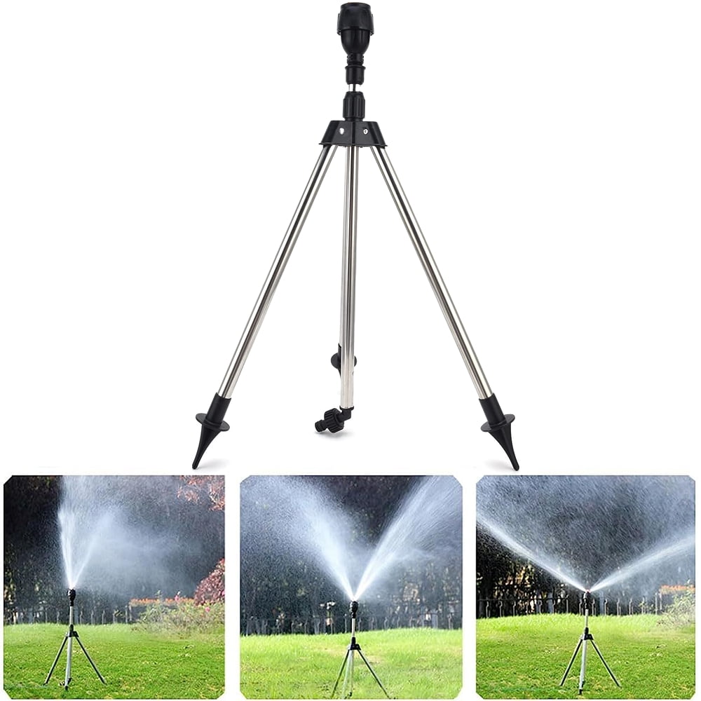 Sksloeg Upgraded Rotating Tripod Sprinkler,360 Degree Automatic