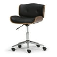 thumbnail image 2 of WyndenHall  Perry Swivel Adjustable Executive Computer Bentwood Office Chair - 22 W x 25 D x 34.1 H Black, 2 of 5