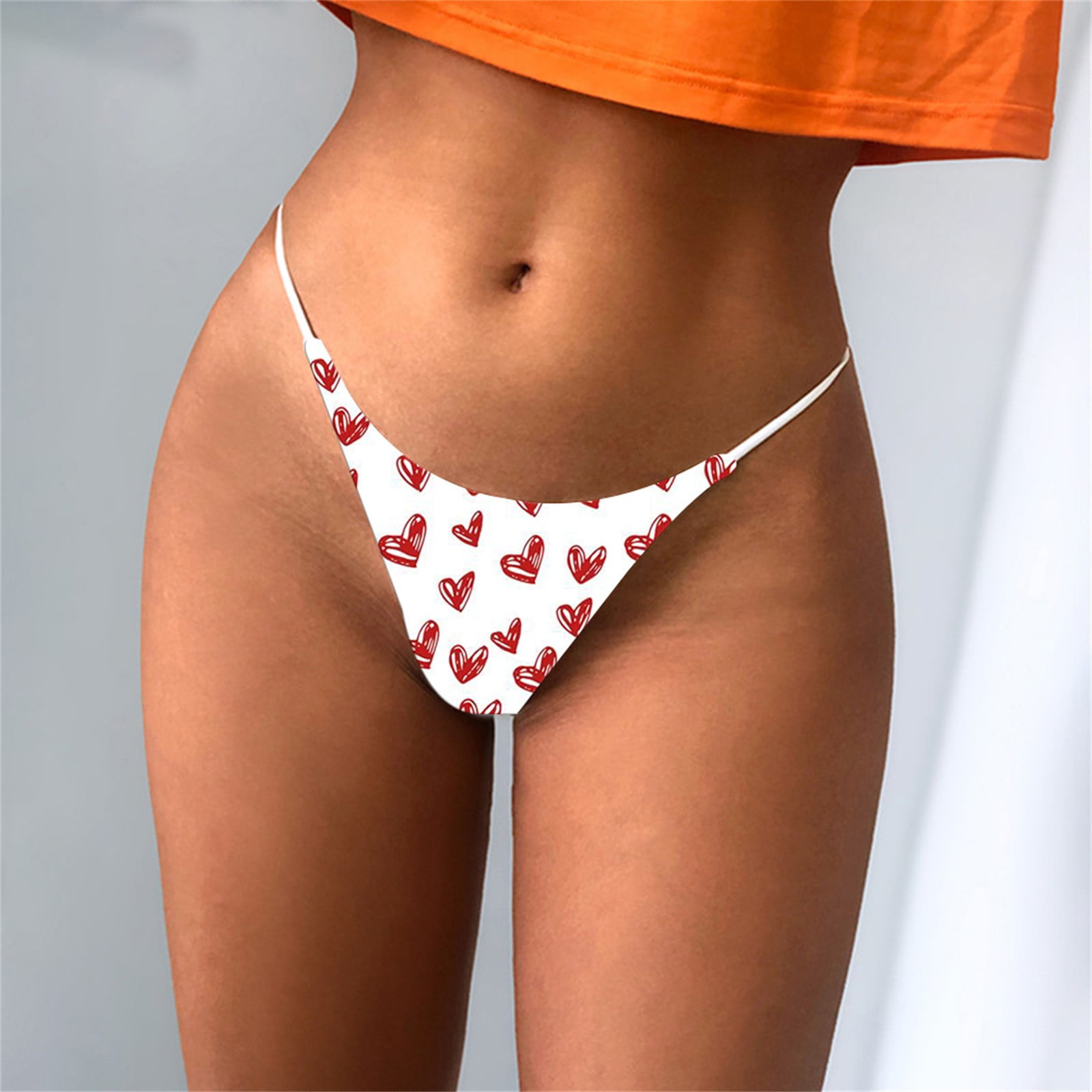 Zuwimk G String Thongs For Women,Women's Micro Thongs Tiny Panties  Underwear Hot Pink,L