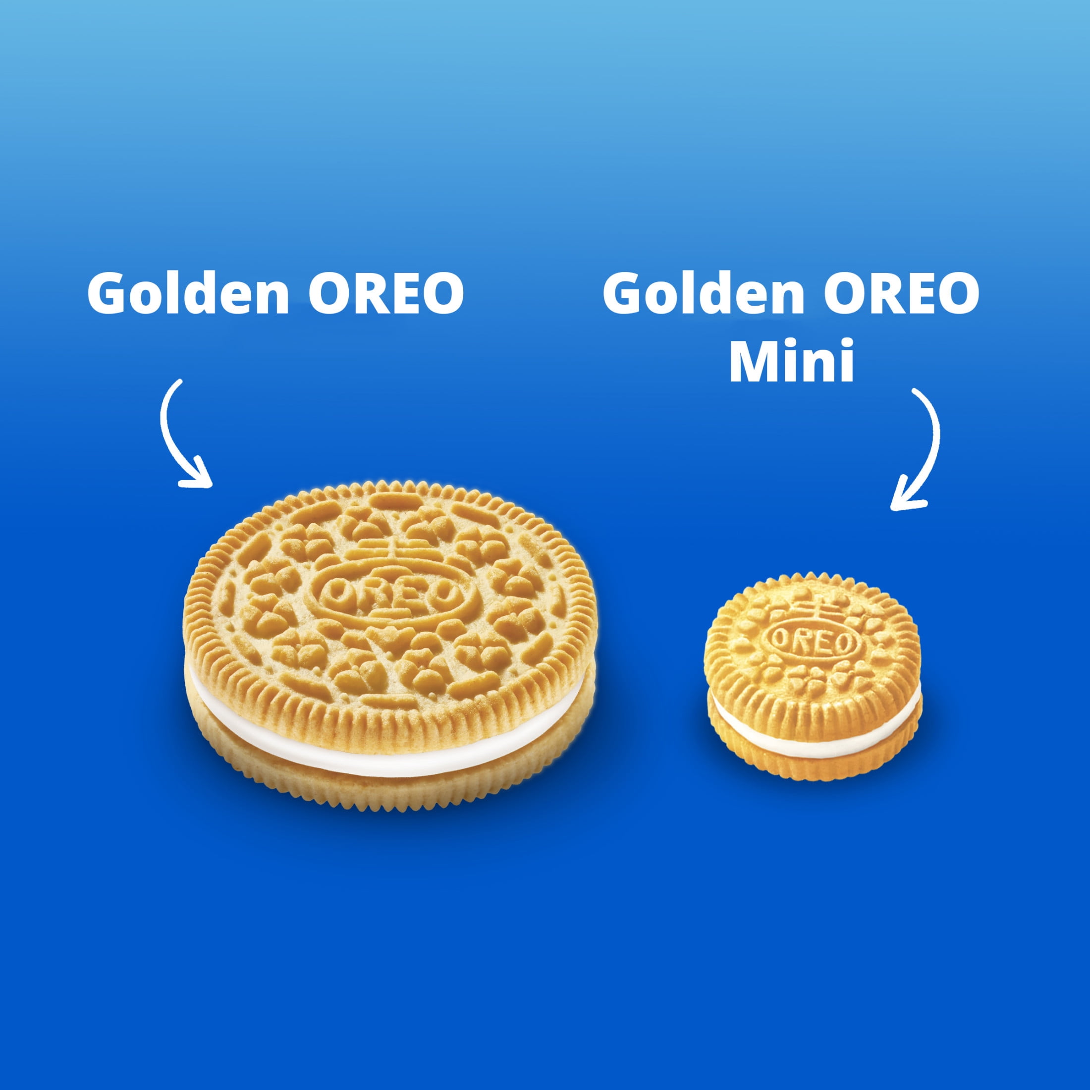 OREO Minis Golden Sandwich Cookies, 8 oz
