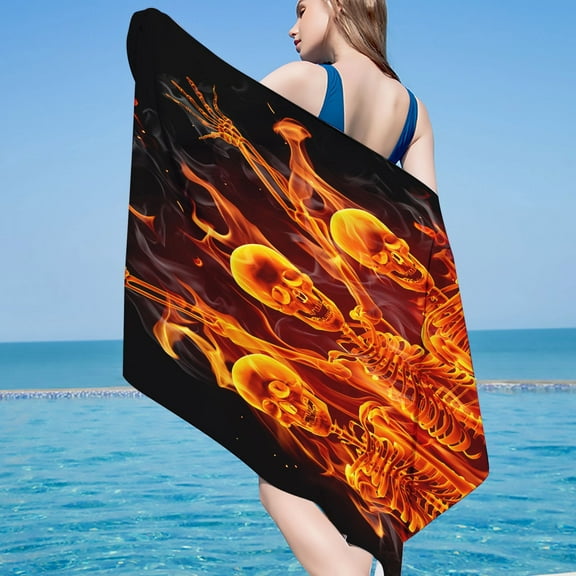 kayannuo Microfiber Beach Towel Super Lightweight Colorful Bath Towel Sandproof Beach Blanket Multi-Purpose Towel For Travel Swimming Pool 30x60 Inch