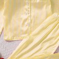thumbnail image 4 of NOLDARES Girls Silk Pajamas Set for Kids Button Down Silk Sleepwear Pjs Child Girls Pajamas Pj Set Loungewear Jammies Nightwear Birthday Gifts(K008-Yellow), 4 of 4
