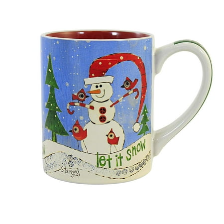 

Tabletop Candycane Snowman Mug Stoneware Izzy & Oliver Christmas 6011346