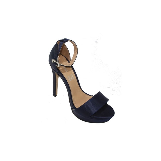 SANDALIA TACON VESTIR DORELI MUJER AZUL MARINO TEXTIL 3905 LEON 3905p