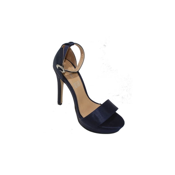 SANDALIA TACON VESTIR DORELI MUJER AZUL MARINO TEXTIL 3905 LEON 3905p