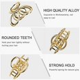thumbnail image 2 of Small Hair Clips Metal Hair Claw Clips for Women Girls, 2 Inch Medium Claw Clips for Thin/Medium Thick Hair, Non Slip Hair Jaw Clips Strong Hair Clamps for Fine Hair (Silver, Gold), 2 of 6