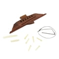 thumbnail image 2 of 6 String Guitar Bridge, 10PCS Acoustic Guitar Bridge Lightweight With Saddle Nut Pin Pickup For Adjustment Of Tone, 2 of 7
