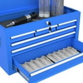 thumbnail image 5 of 24.5 Inch 2-IN-1 8-Drawer Rolling Tool Chest & Cabinet Large Capacity Tool Box with Lockable for Workshop Garage,Blue, 5 of 7
