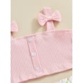 thumbnail image 5 of Bagilaanoe 2Pcs Toddler Baby Girls Summer Clothes Sleeveless Tank Tops + Floral Skirt 6M 12M 18M 24M 3T 4T Kids Casual Skirt Set, 5 of 7