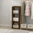 thumbnail image 2 of Furinno CUBIC 3-Cube Closet Organizer Open Shelf Extra Thick Frame Amber Pine, 2 of 6