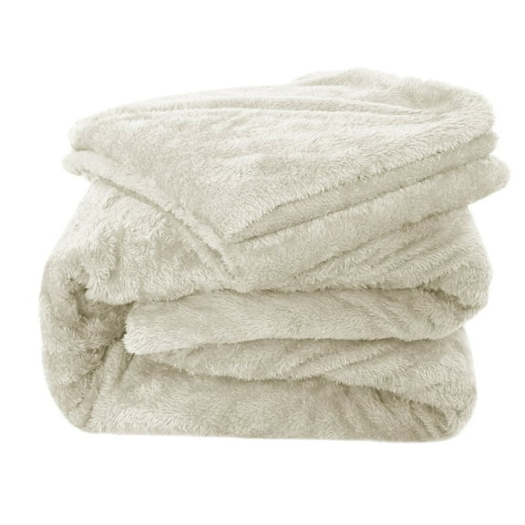 Fluffy Teddy Fleece Fitted Sheet Full Linen- 1 Deep Pocket Furry Fleece Fitted Sheet and 2 Piece Pillowcases